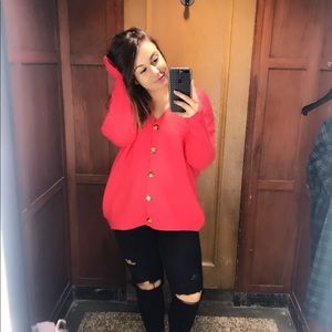 Bright pink urban sweater